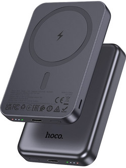 Hoco J160 Wireless Magsafe Power Bank 5000mAh με Θύρα USB-C Black