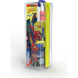 Mr.White Spider-Man Οδοντόβουρτσα + Οδοντόκρεμα 75ml + Ποτηράκι + Νεσεσέρ Κίτρινο