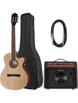 Harley Benton Santos C-40SCE Natural Bundle