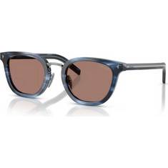 Prada PRC01SD 26F05D Ανδρικά Γυαλιά Ηλίου Οβάλ Κοκάλινα Μπλε με Καφέ Φακό