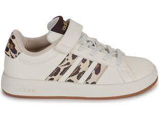 Adidas Grand Court 3.0 Παιδικά Sneakers Μπεζ Καφέ KJ4817