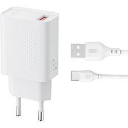 XO L159 Φορτιστής με Καλώδιο USB-C με Θύρα USB-A 18W