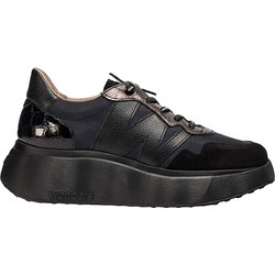 Wonders Γυναικεία Sneakers Flatforms Μαύρα A3631
