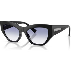 Vogue VO5607S W44/19 Γυναικεία Γυαλιά Ηλίου Cat Eye Κοκάλινα Μαύρα με Μπλε Φακό