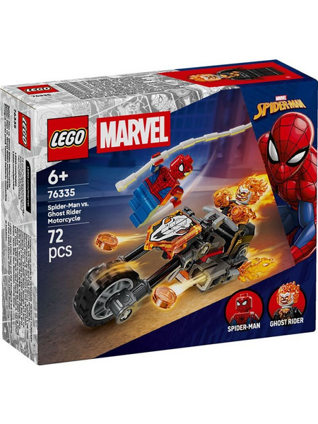 Lego Marvel Spider-Man Spider-Man Vs. Ghost Rider Motorcycle για 6+ Ετών 76335