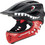 Rockbros TT-32006 Shark Παιδικό Κράνος Ποδηλάτου Βουνού / Downhill / BMX / Dirt Full Face Μαύρο Κόκκινο