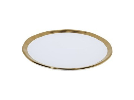 TBS Golden White Πιάτα Ρηχά Πορσελάνης 13cm 4τμχ TBS.92013