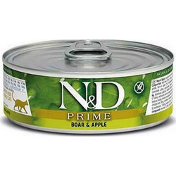 Farmina N&D Prime Grain Free Adult with Boar & Apple 80gr