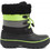 Lee Cooper Παιδικές Μπότες Χιονιού Μαύρες Ανθρακί Lime Αδιάβροχες με Γούνα LCJ-24-44-2856K