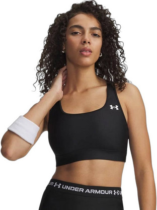 Under Armour HeatGear Αθλητικό Μπουστάκι με Μέτρια Στήριξη Μαύρο 6011151-008
