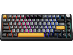 Machenike K600-B82W Ασύρματο Μηχανικό Gaming Πληκτρολόγιο TenKeyLess με Custom Silver Διακόπτες RGB Black
