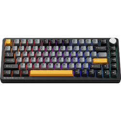 Machenike K600-B82W Ασύρματο Μηχανικό Gaming Πληκτρολόγιο TenKeyLess με Custom Silver Διακόπτες RGB Black