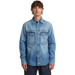 G-Star RAW Ανδρικό Πουκάμισο Τζιν Μακρυμάνικο Κανονική Γραμμή Μπλε D23006-D252-H954