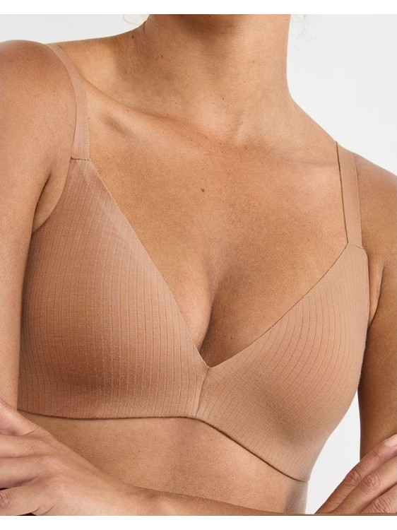 Sloggi Zero Feel Pure Σουτιέν Push Up χωρίς Μπανέλα Μπεζ 10226693-00CM