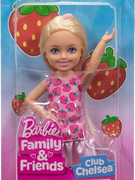 Mattel Barbie Family & Friends Club Chelsea with Strawberry Dress