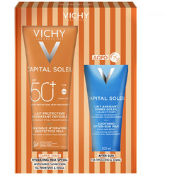 Vichy Capital Soleil Invisible Hydrating Sunscreen SPF50 300ml + After Sun Milk 100ml