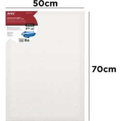 ArtiX Paints Καμβάς Ζωγραφικής σε Τελάρο Βαμβακερός Λευκός 50x70cm