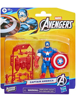 Hasbro Marvel Avengers Actionverse Captain America Φιγούρα Δράσης για 4+ Ετών 11cm
