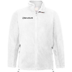 Givova Ανδρική Ζακέτα Fleece με Φερμουάρ Λευκή MA030.0003