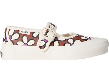 Vans Mary Jane Παιδικές Μπαλαρίνες Πάνινες με Ρυθμιζόμενο Λουράκι Μπεζ Καφέ VN000CYKFSB1