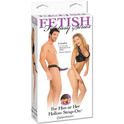Pipedream Fetish Fantasy For Him or Her Harness Strap On με Dildo 15cm Μωβ PD3366-12