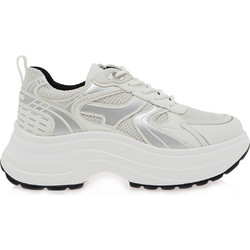 Seven Γυναικεία Sneakers Chunky Λευκά Ασημί W119R7413Q79