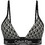 Calvin Klein Bikini Top Τριγωνάκι Μαύρο Λευκό LV00Q61207-32N