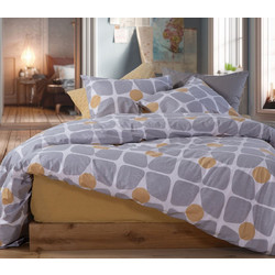 Nef-Nef Σετ Σεντόνια Μονά Βαμβακερά 170x270 Casual Coreo Yellow