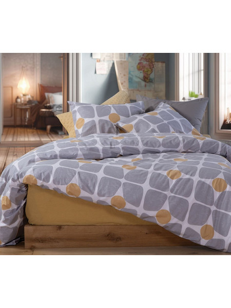 Nef-Nef Σετ Σεντόνια Μονά Βαμβακερά 170x270 Casual Coreo Yellow