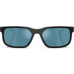Arnette AN4372 290055 Ανδρικά Γυαλιά Ηλίου Τετράγωνα Κοκάλινα Μαύρα με Μπλε Φακό