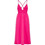Funky Buddha Midi Καλοκαιρινό Βραδινό Φόρεμα Φούξια FBL013-129-13