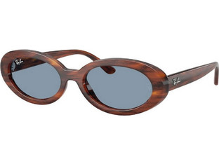 Ray-Ban RB2223 954 Γυναικεία Γυαλιά Ηλίου Οβάλ Κοκάλινα Ταρταρούγα με Μπλε Φακό