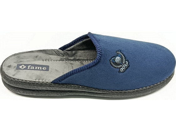 Fame Χειμερινές Ανδρικές Παντόφλες Navy Μπλε NL1759