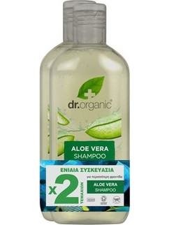Dr. Organic Aloe Vera Σαμπουάν 2x265ml