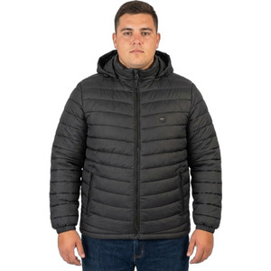 Double Ανδρικό Μπουφάν Χειμωνιάτικο Puffer Μαύρο MJK-2045 Double Ανδρικό Μπουφάν Χειμωνιάτικο Puffer Μαύρο MJK-2045