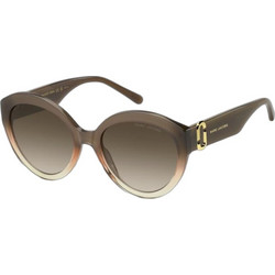 Marc Jacobs MARC882/S 12J/HA Γυναικεία Γυαλιά Ηλίου Στρογγυλά Κοκάλινα Καφέ με Καφέ Φακό