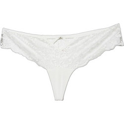 Cottonhill Γυναικείο Sexy String με Δαντέλα Λευκό CH4534