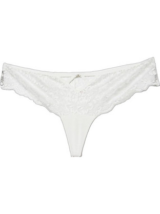 Cottonhill Γυναικείο Sexy String με Δαντέλα Λευκό CH4534