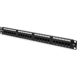 Safewell 04.024.0070 Patch Panel Keystone Rack 1U 19" 24 Θυρών Cat.6 Unshielded UTP