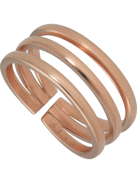 Emmanuela handcrafted for you Γυναικείο Δαχτυλίδι Τρίβερο από Ασήμι 925 Ροζ Χρυσό Επιχρυσωμένο 2109