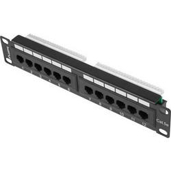 Lanberg Ethernet Patch Panel Rack 1U 10" 12 Θυρών Cat.5e Unshielded UTP
