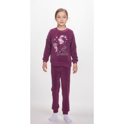 Dreams by Joyce Παιδική Πιτζάμα Fleece Χειμωνιάτικη Μωβ 2572102