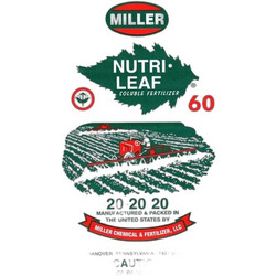 Miller Νutri-Leaf Κρυσταλλικό Υδατοδιαλυτό Λίπασμα 20-20-20 2.27kg