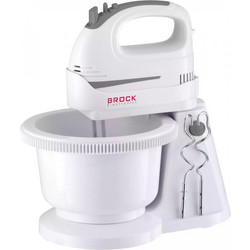 Brock Electronics HMB-3009/WH Μίξερ με Περιστρεφόμενο Κάδο 2lt 300W