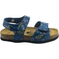 Plakton Παιδικά Πέδιλα για Αγόρι Ανατομικά Navy Μπλε Lime 125459