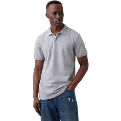Gap Ανδρική Μπλούζα Polo Κοντομάνικη Γκρι 586306044