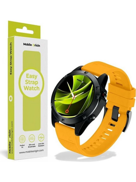 Mobile Origin Easy Strap Λουράκι Σιλικόνης Yellow (Universal 26mm)