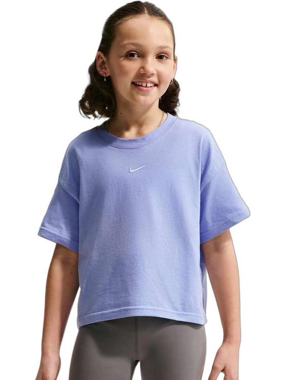 Nike Παιδικό T-Shirt Κοντομάνικο Λιλά Γαλάζιο FZ5559-569