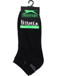 Slazenger Ανδρικές Κάλτσες Κοντές Μαύρες 3Pack 07901