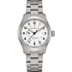 Hamilton Khaki Field Ανδρικό Ρολόι Αυτόματο με Ασημί Μεταλλικό Μπρασελέ H69509110